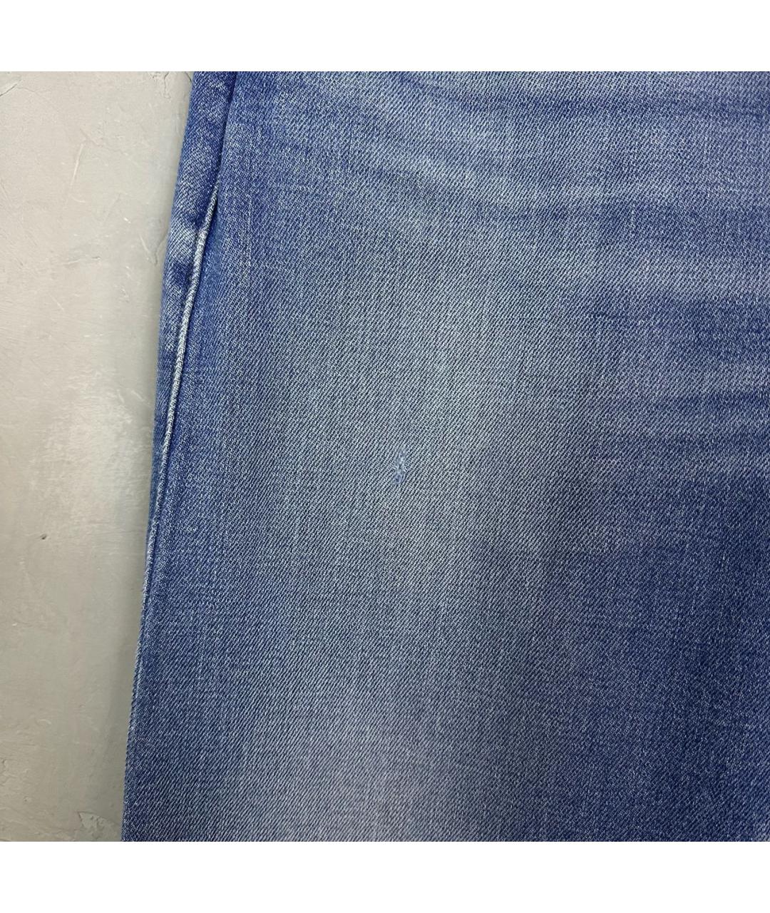 LEVI'S Синие хлопковые прямые джинсы, фото 7