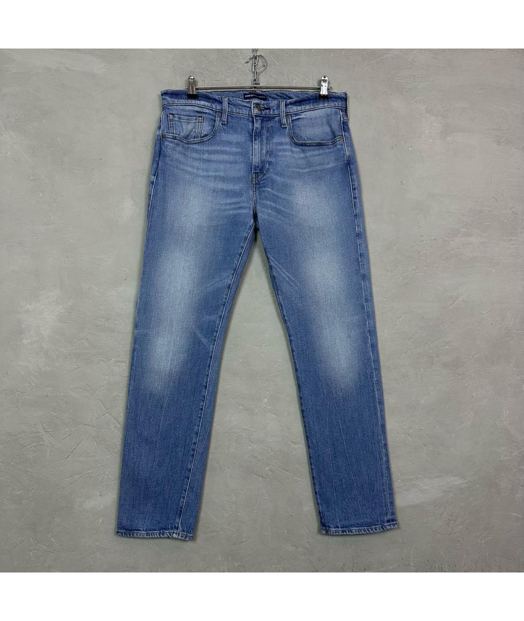 LEVI'S Синие хлопковые прямые джинсы, фото 9