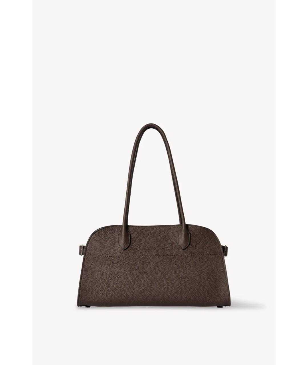 THE ROW Коричневая кожаная сумка с короткими ручками, фото 6