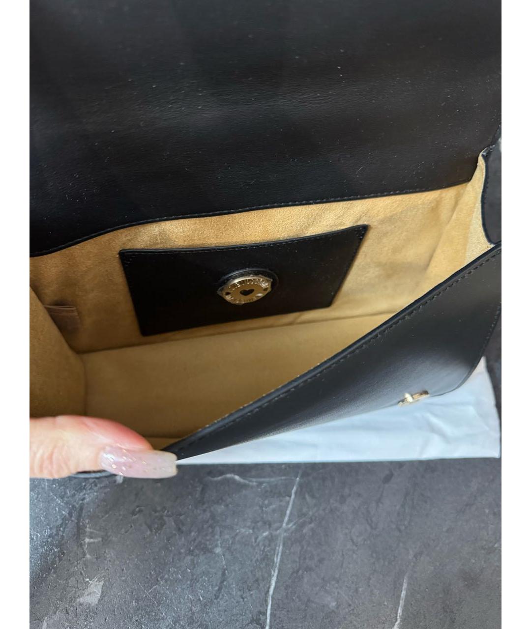 LOVE MOSCHINO Черная сумка через плечо из искусственной кожи, фото 4