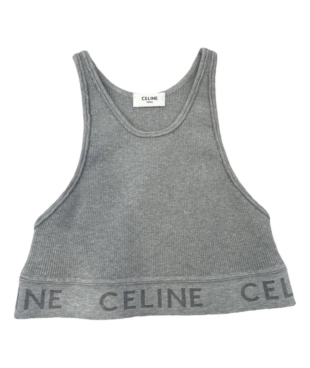 CELINE Серая майка, фото 1