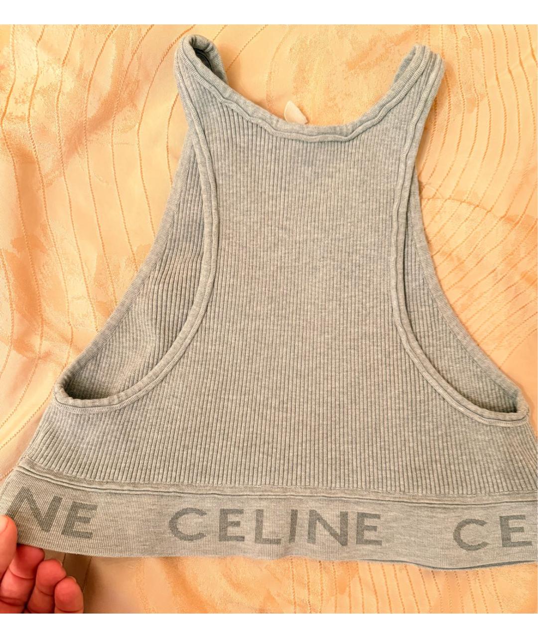 CELINE Серая майка, фото 5