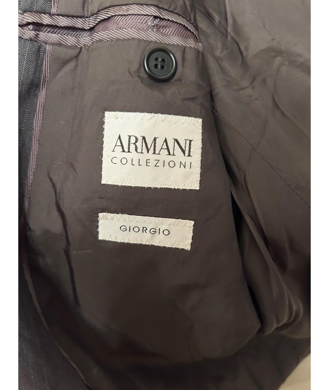 ARMANI COLLEZIONI Серый шерстяной пиджак, фото 3