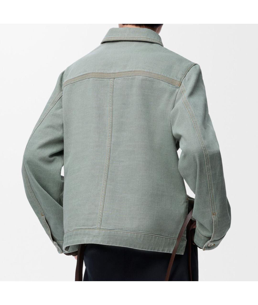 LOEWE Хаки деним куртка, фото 2