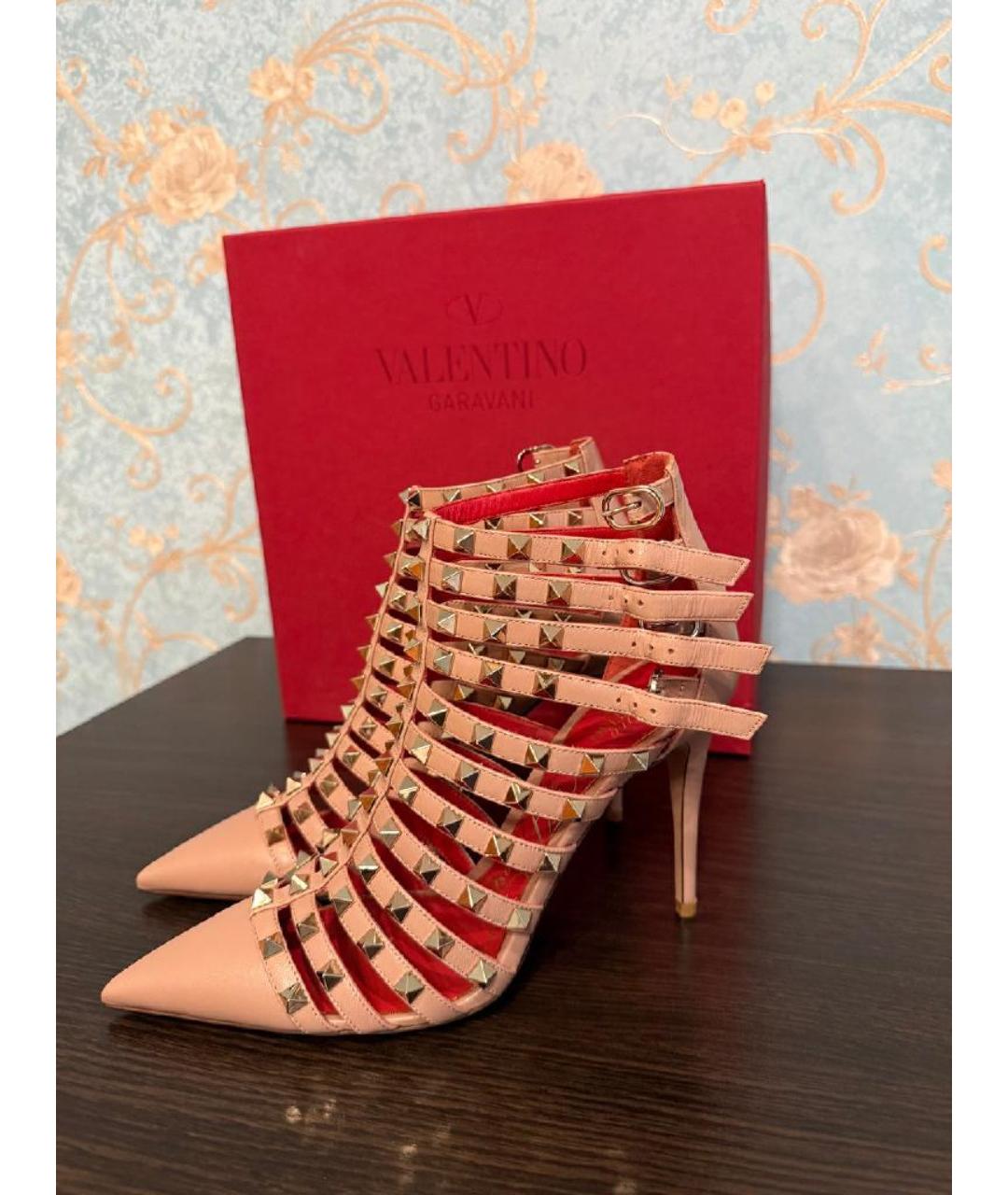 VALENTINO Бежевые кожаные туфли, фото 3