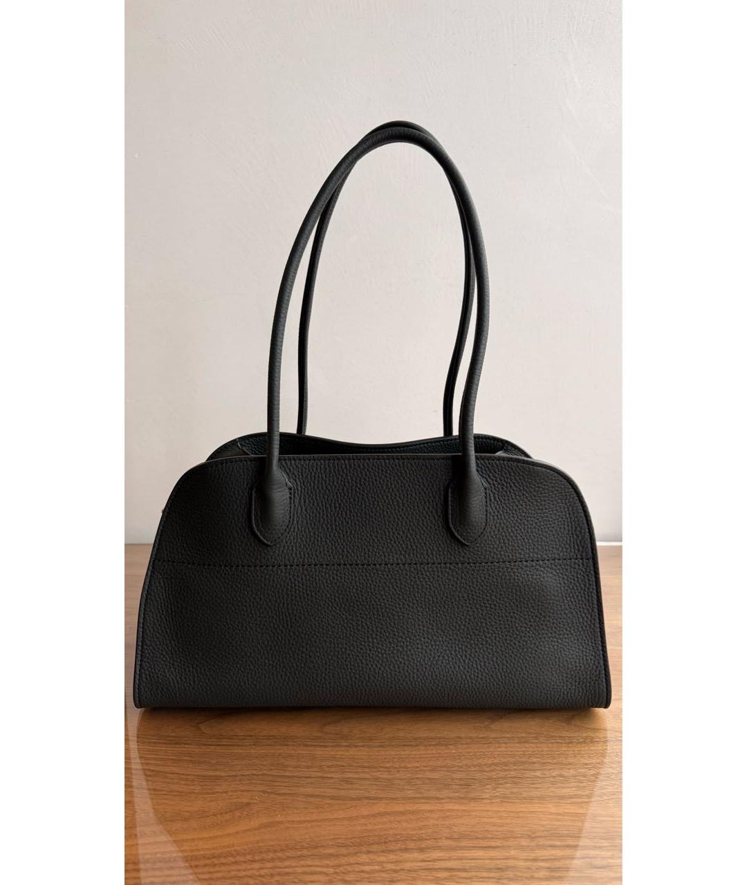 THE ROW Черная кожаная сумка тоут, фото 4