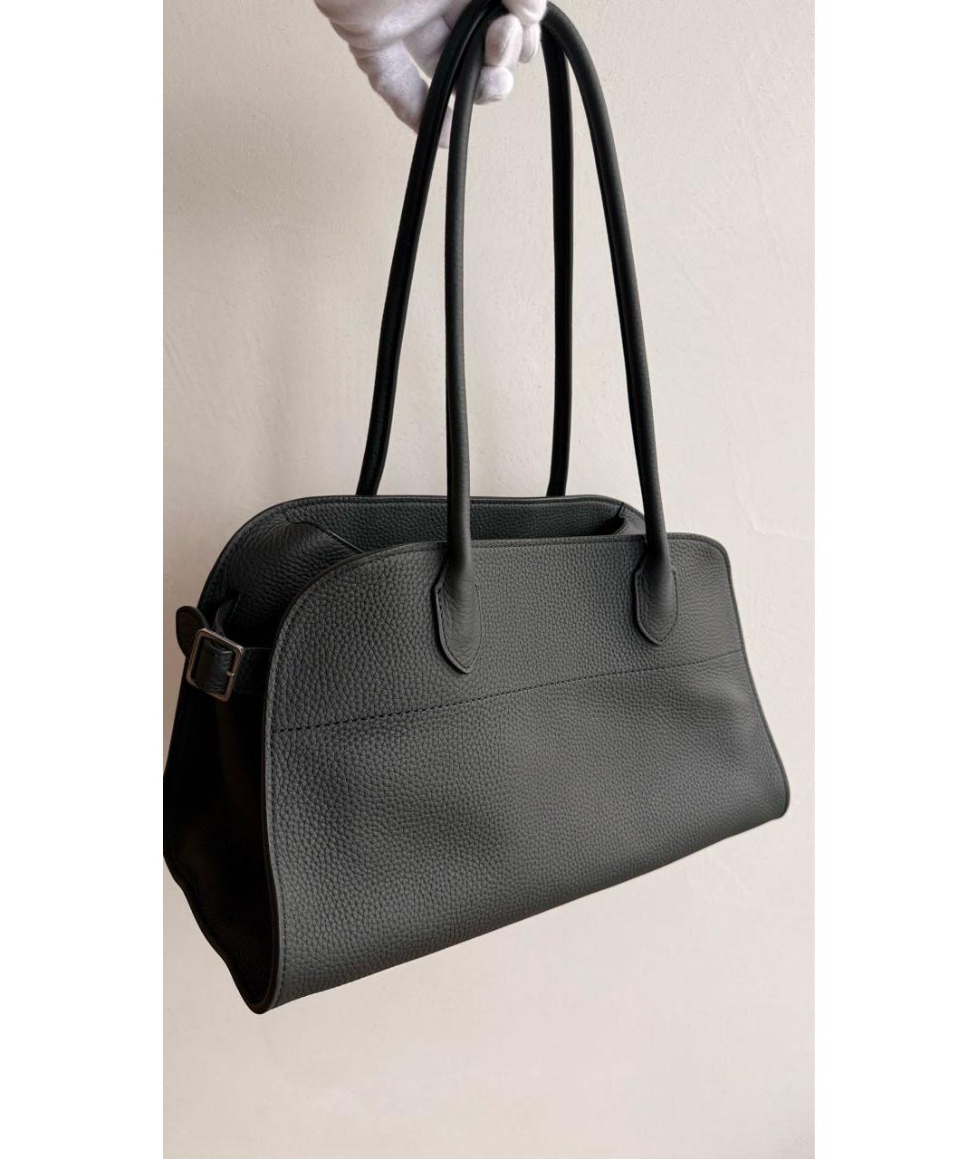 THE ROW Черная кожаная сумка тоут, фото 3