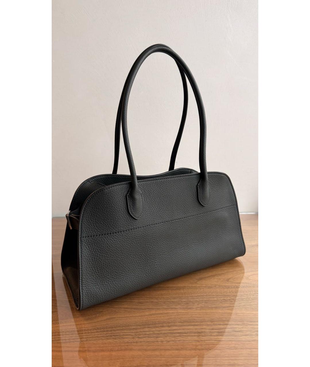 THE ROW Черная кожаная сумка тоут, фото 2