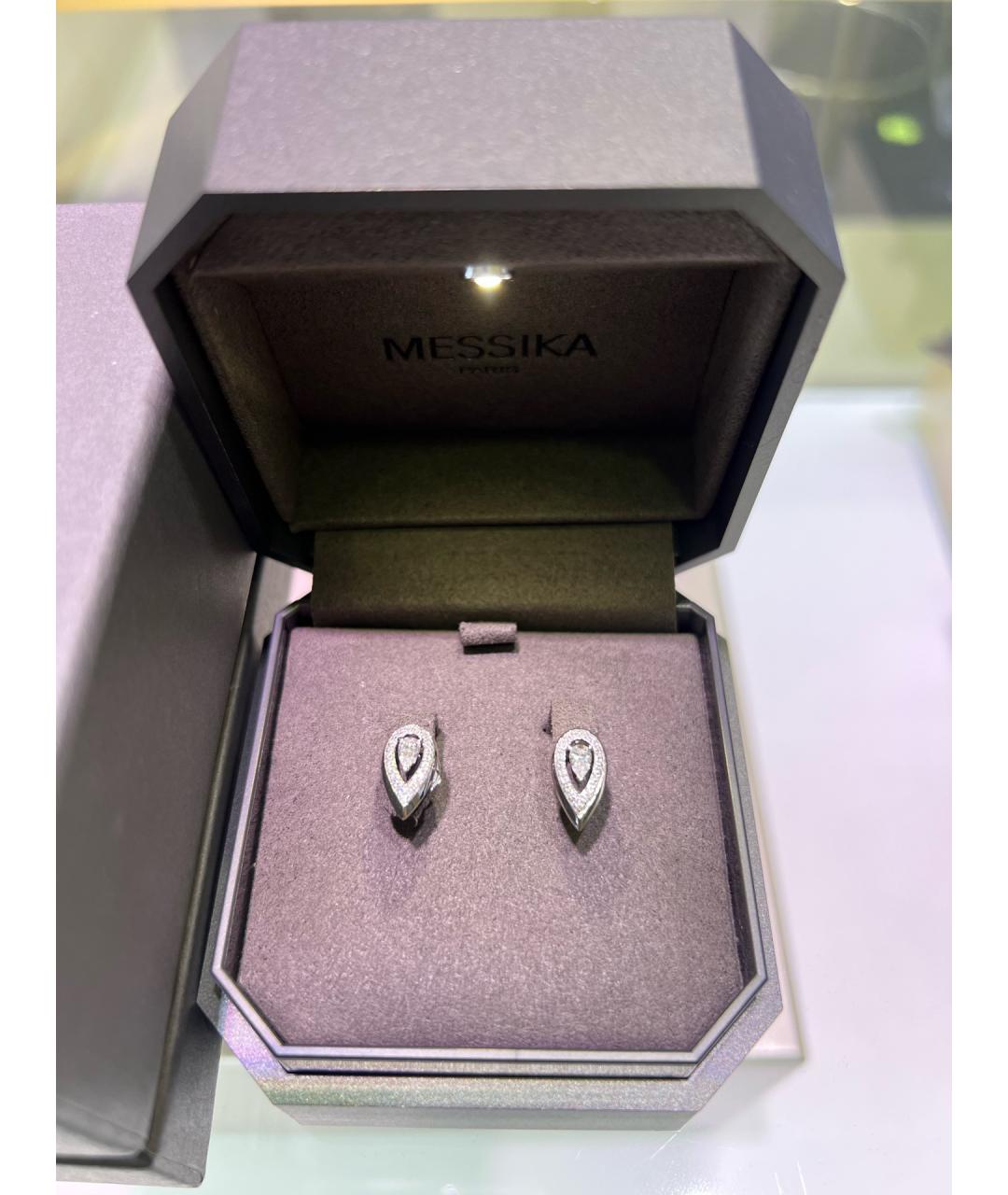 MESSIKA Серебряные серьги из белого золота, фото 6
