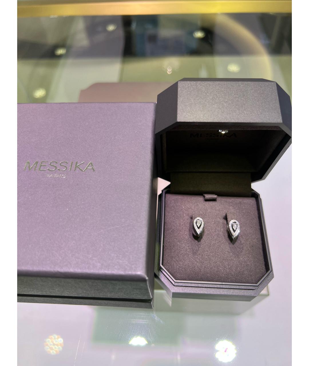 MESSIKA Серебряные серьги из белого золота, фото 4