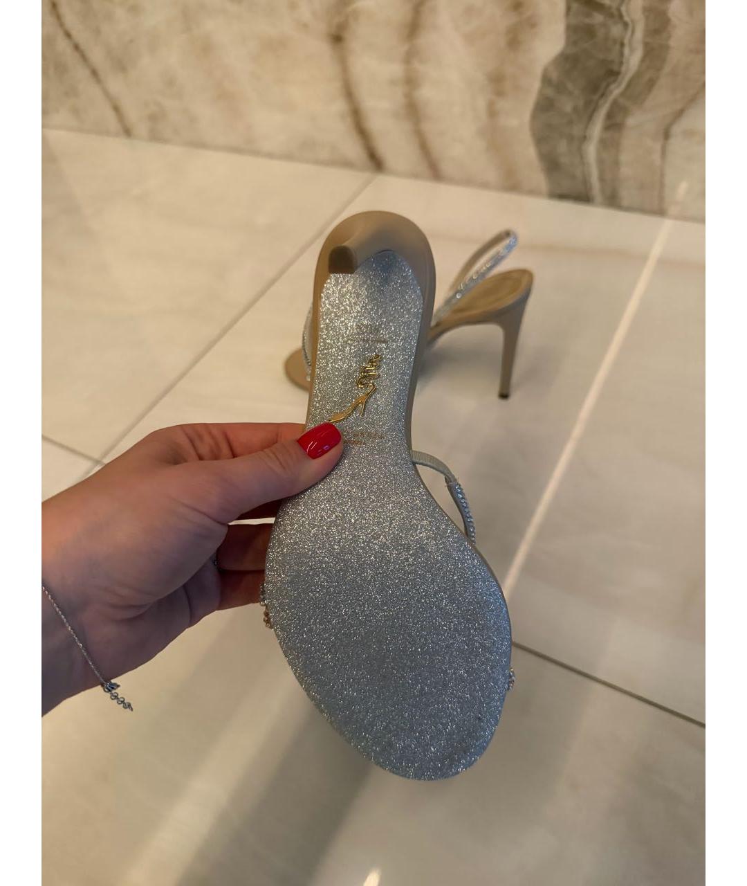 RENE CAOVILLA Мульти кожаные босоножки, фото 4