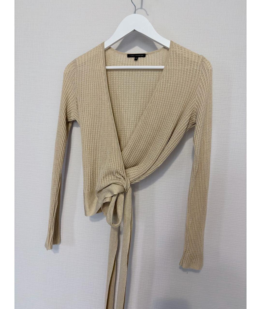Tara Jarmon Бежевый вискозный кардиган, фото 2