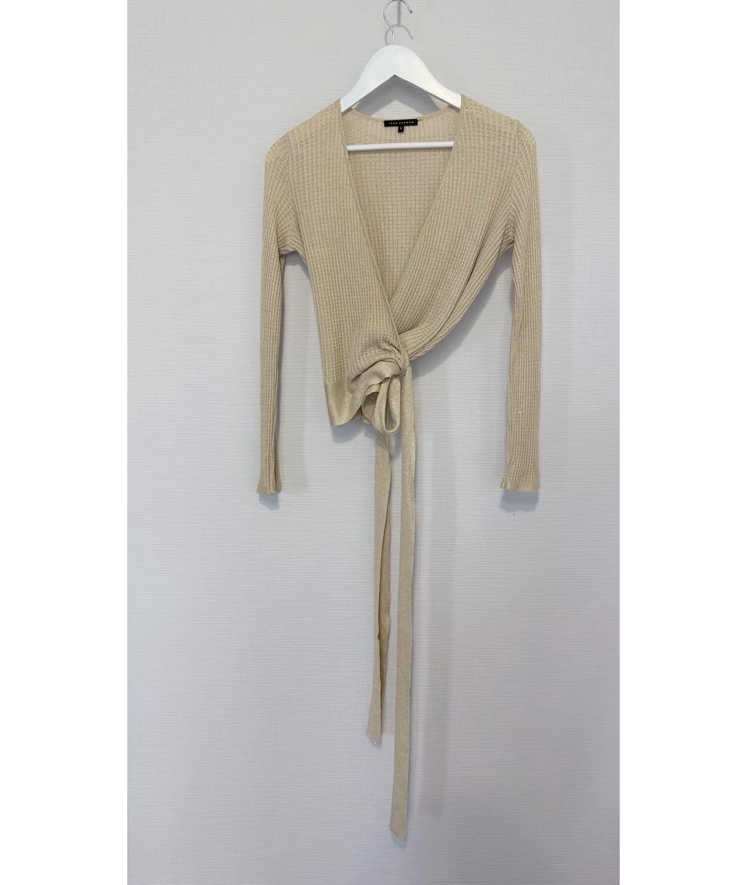 Tara Jarmon Бежевый вискозный кардиган, фото 8