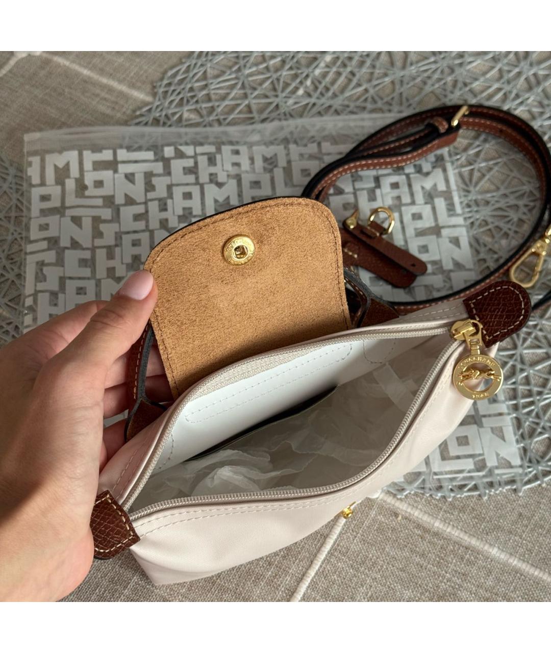 MIU MIU Бежевая сумка с короткими ручками, фото 3