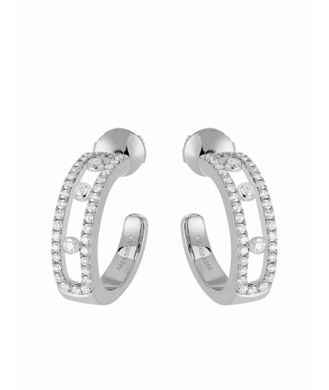 MESSIKA Серебряные серьги из белого золота, фото 1