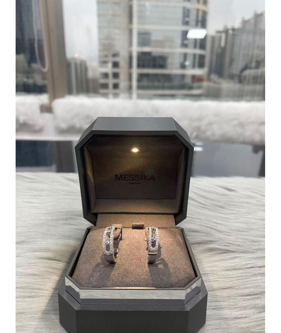 MESSIKA Серебряные серьги из белого золота, фото 2