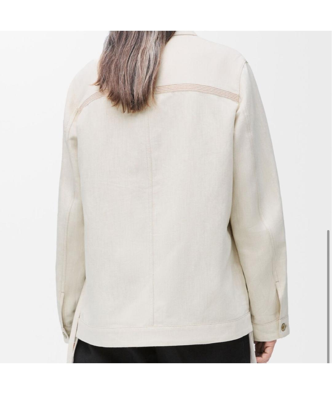 LOEWE Бежевая деним куртка, фото 2