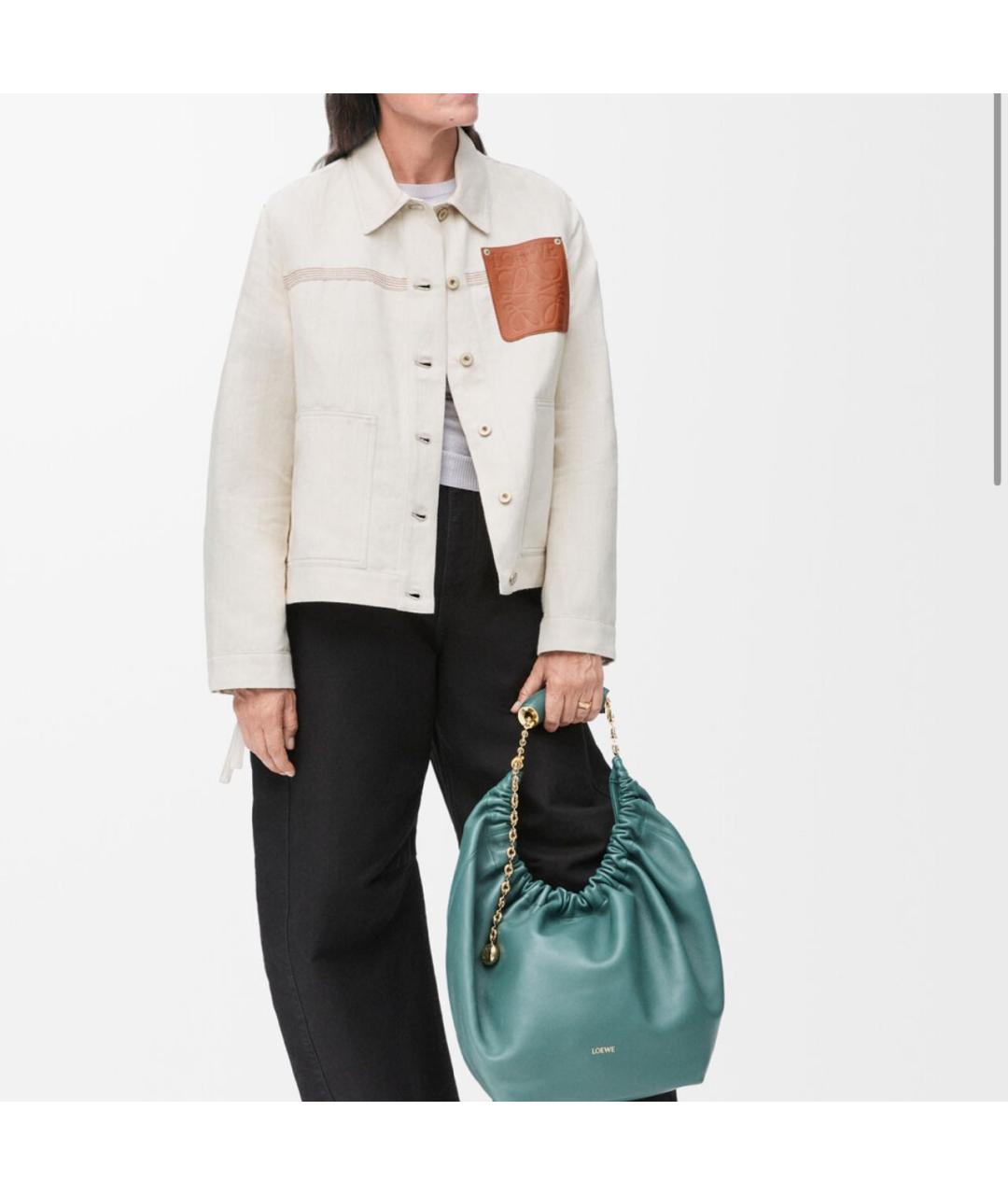 LOEWE Бежевая деним куртка, фото 4