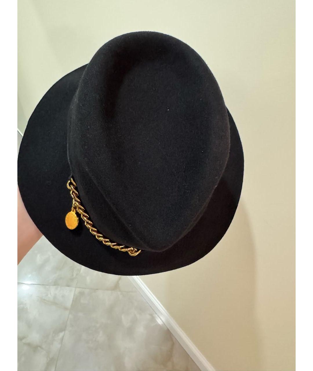STELLA MCCARTNEY Черная шерстяная шляпа, фото 5