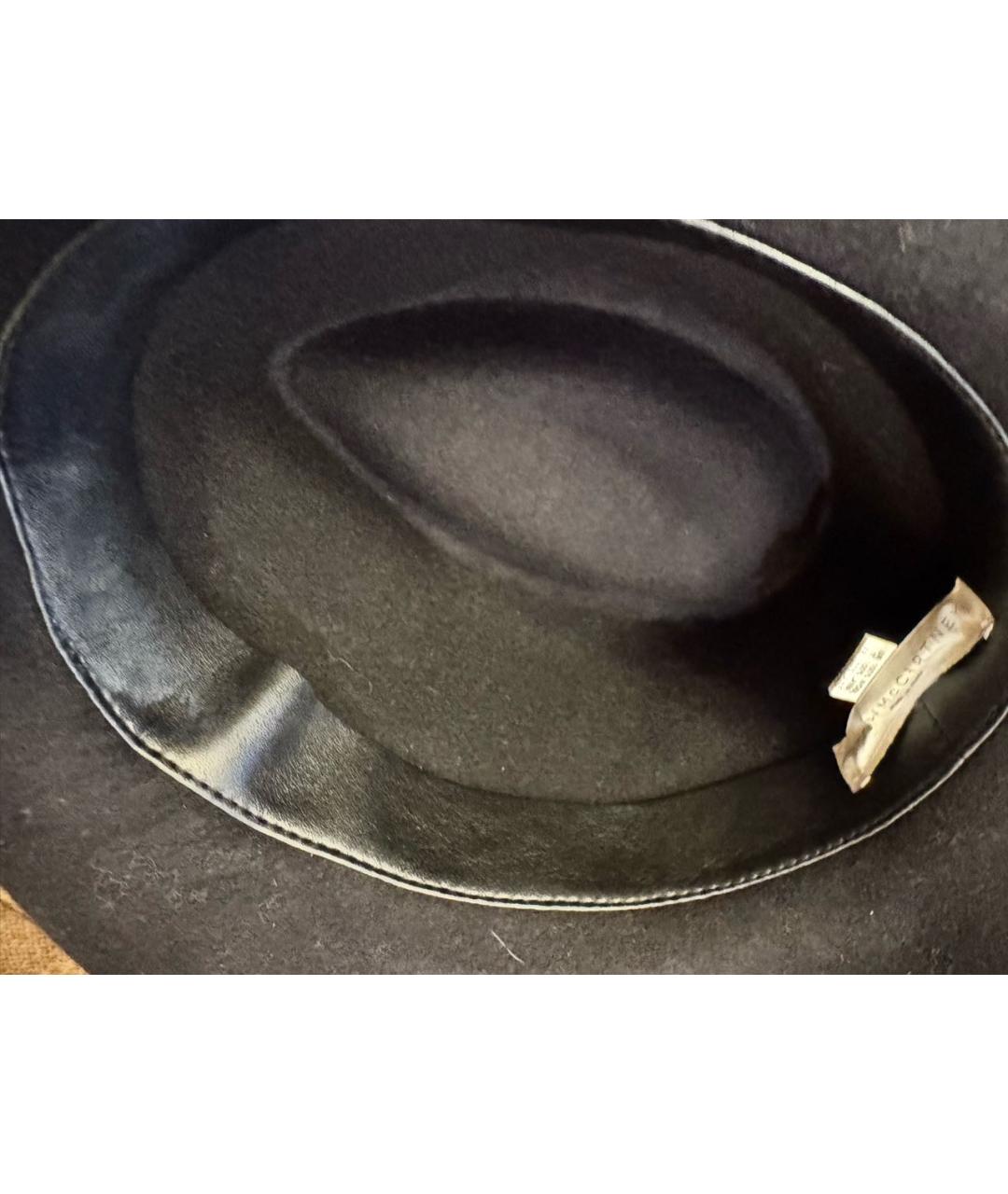 STELLA MCCARTNEY Черная шерстяная шляпа, фото 7