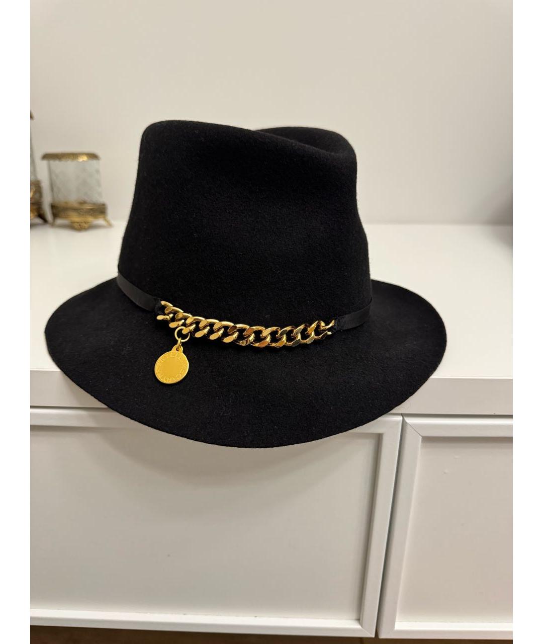 STELLA MCCARTNEY Черная шерстяная шляпа, фото 9