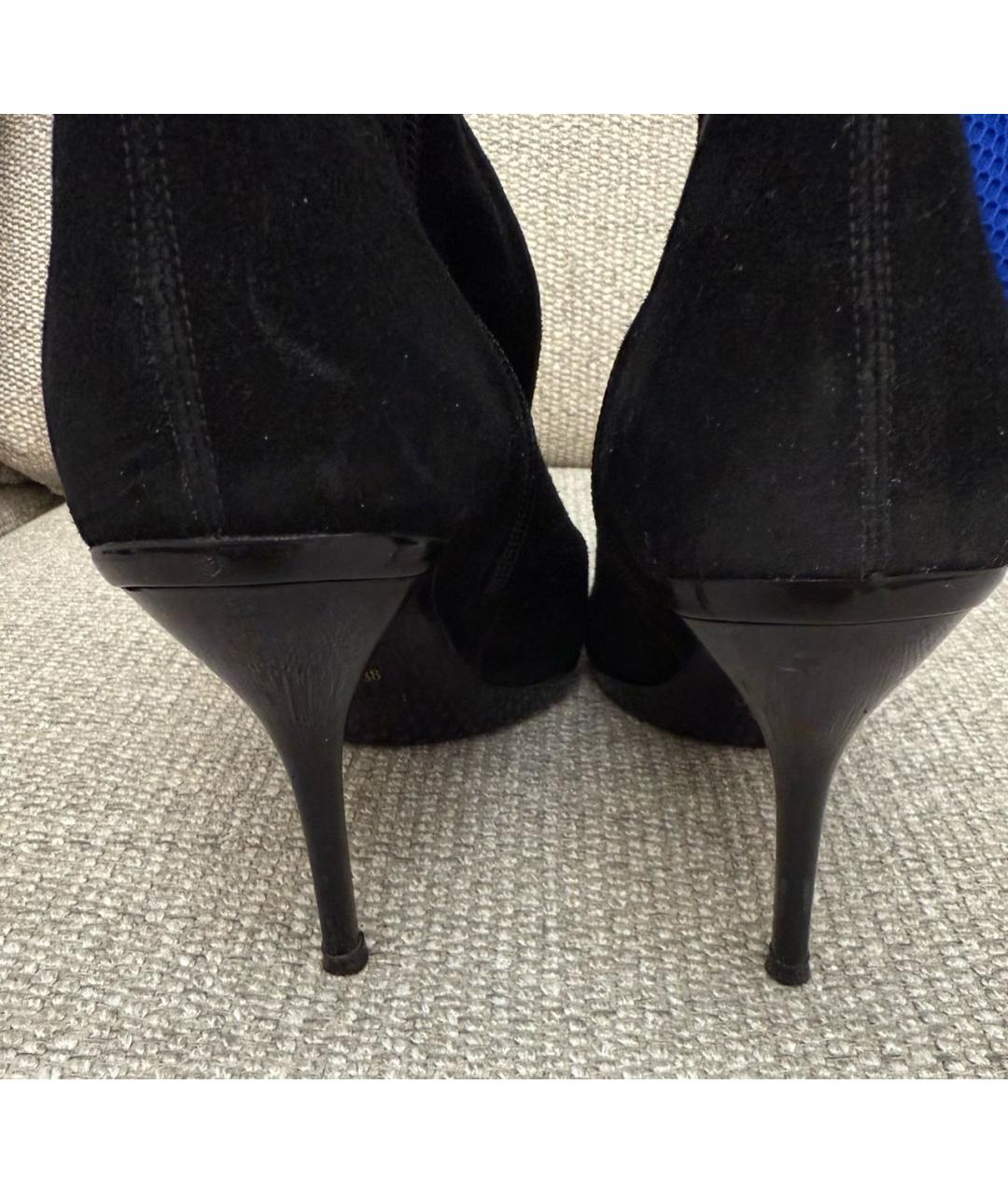 GUCCI Черные замшевые ботильоны, фото 4