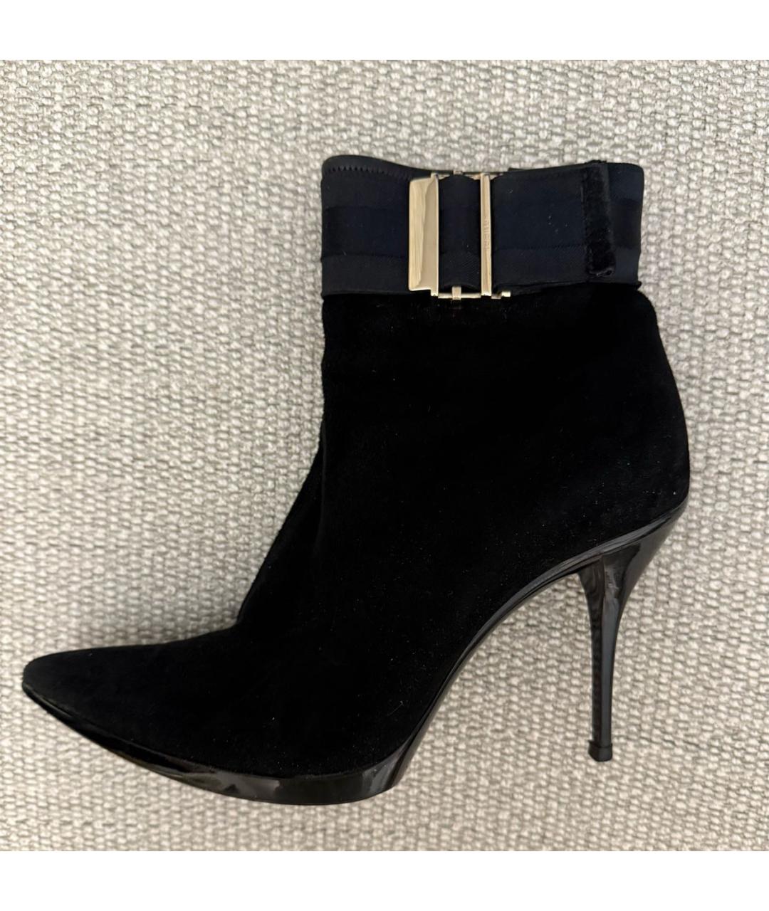 GUCCI Черные замшевые ботильоны, фото 9