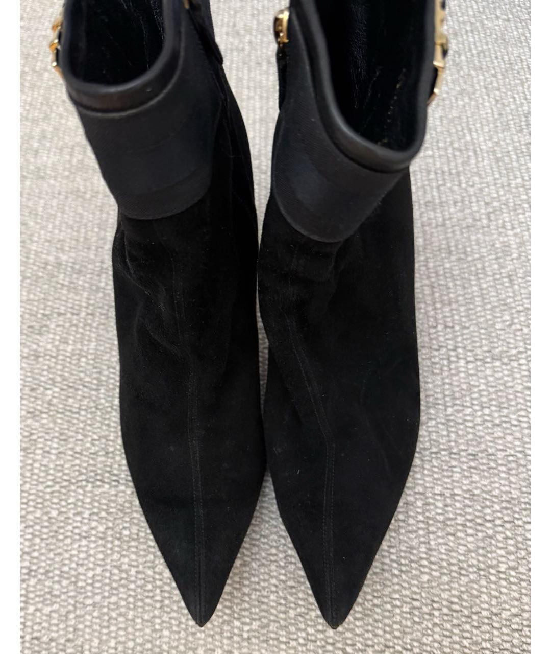 GUCCI Черные замшевые ботильоны, фото 2