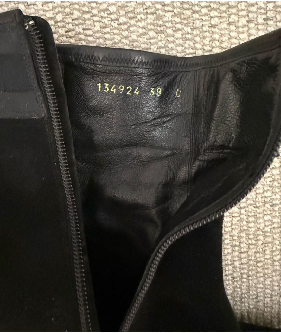 GUCCI Черные замшевые ботильоны, фото 6