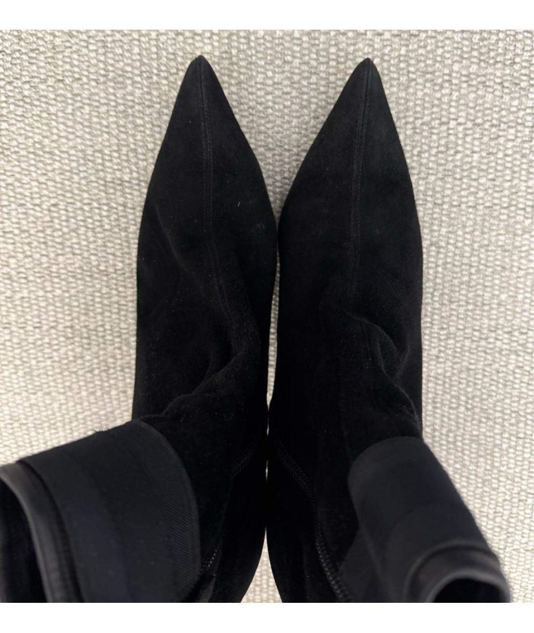 GUCCI Черные замшевые ботильоны, фото 3