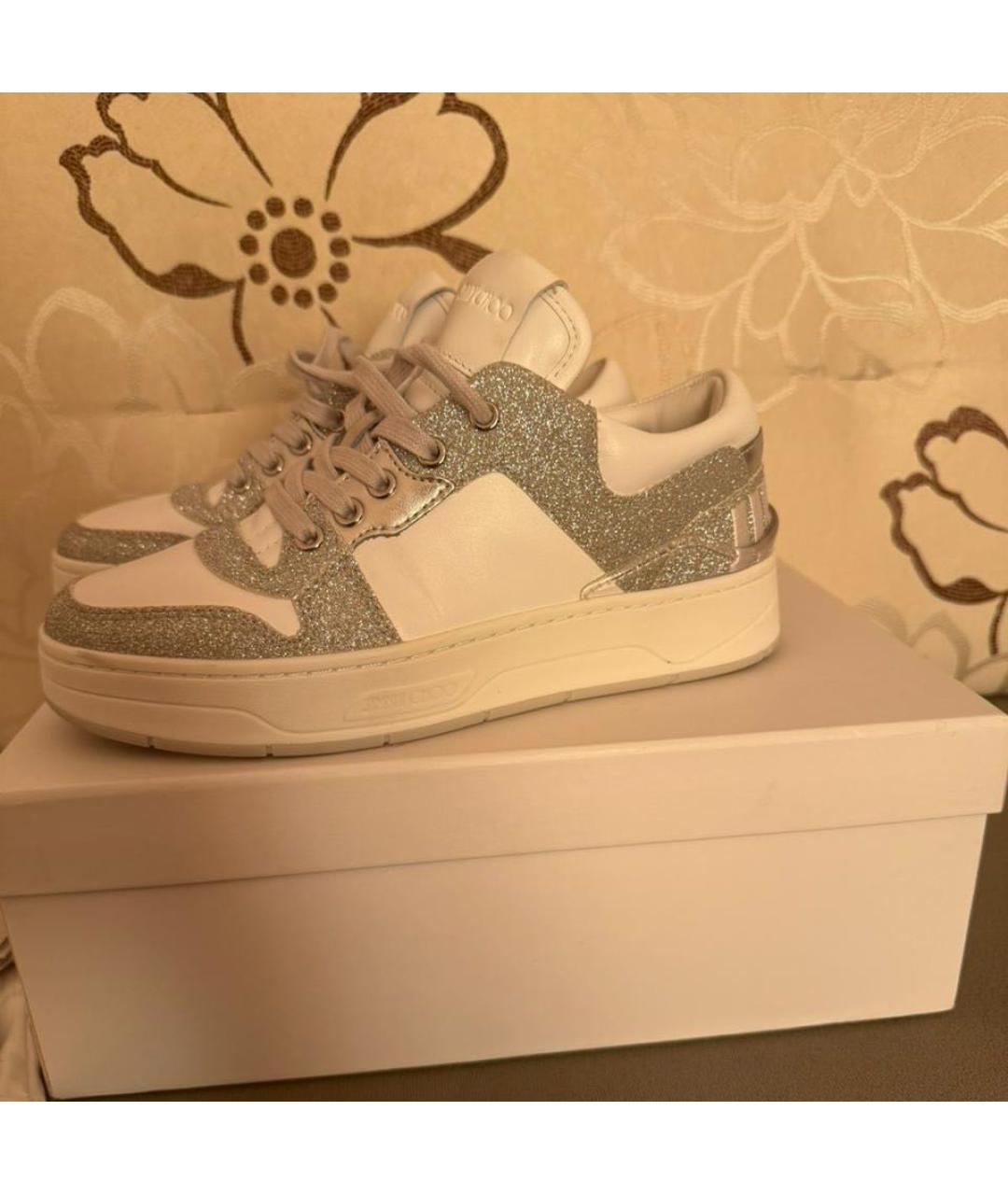 JIMMY CHOO Белые кеды, фото 6