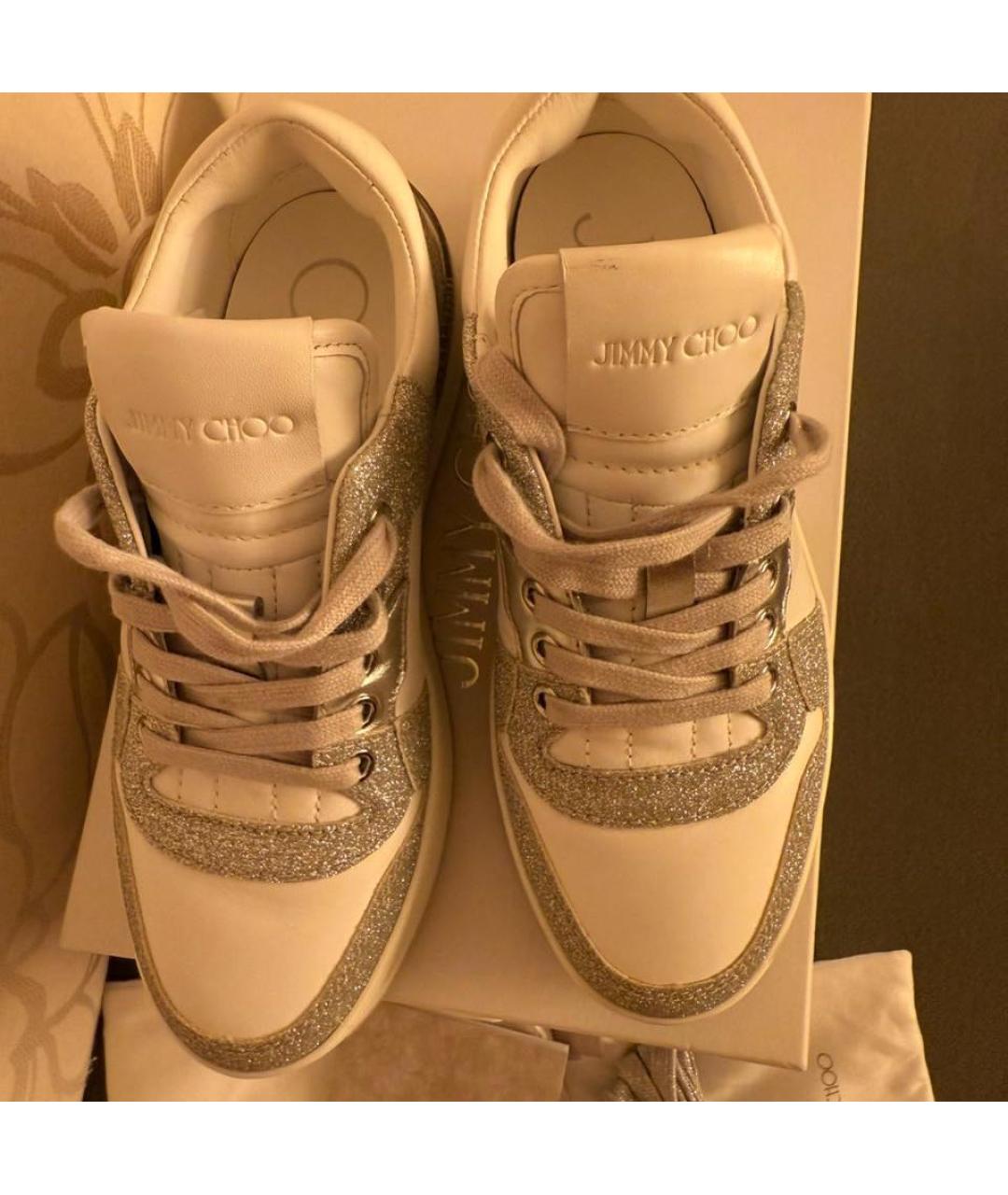 JIMMY CHOO Белые кеды, фото 2