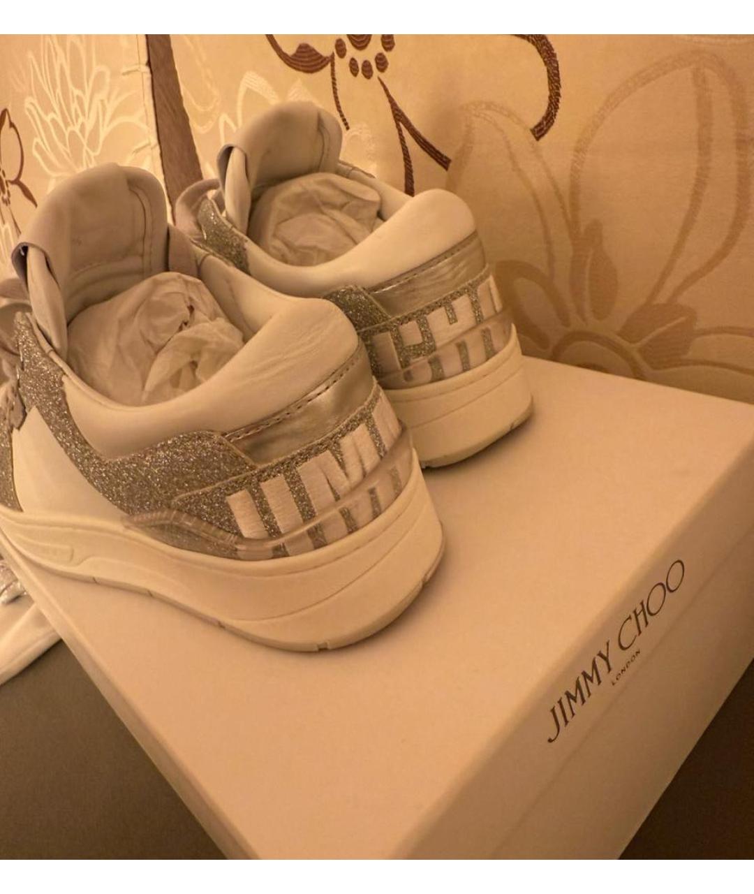 JIMMY CHOO Белые кеды, фото 3