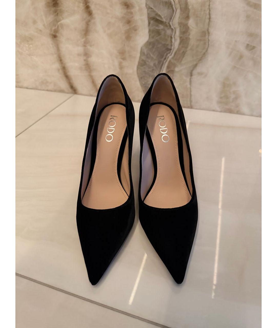 rodo Черные бархатные туфли, фото 2
