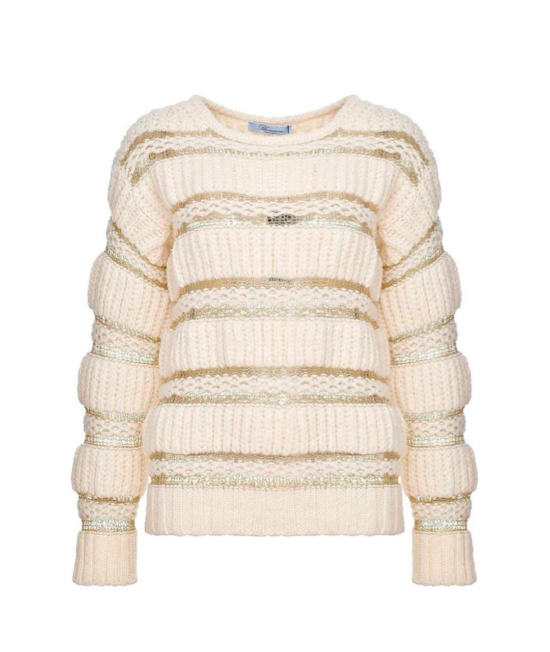 BLUMARINE Бежевый шерстяной джемпер / свитер, фото 1