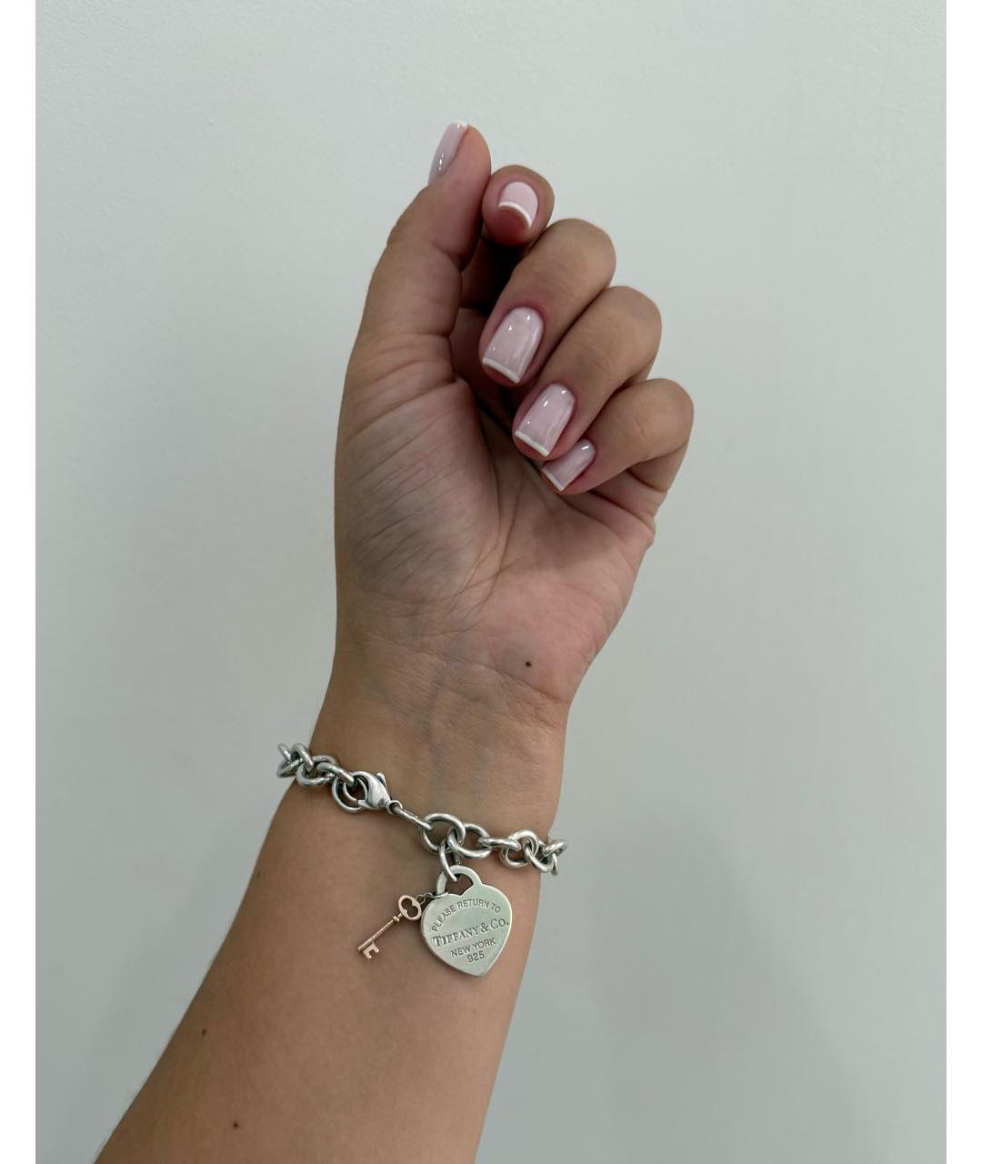 TIFFANY&CO Серебрянный серебряный браслет, фото 4