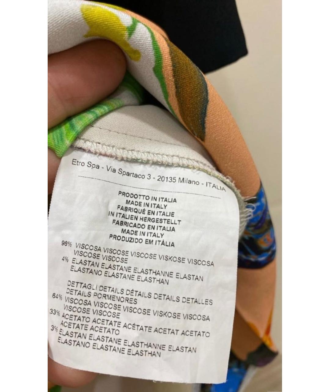 ETRO Мульти вискозная блузы, фото 6