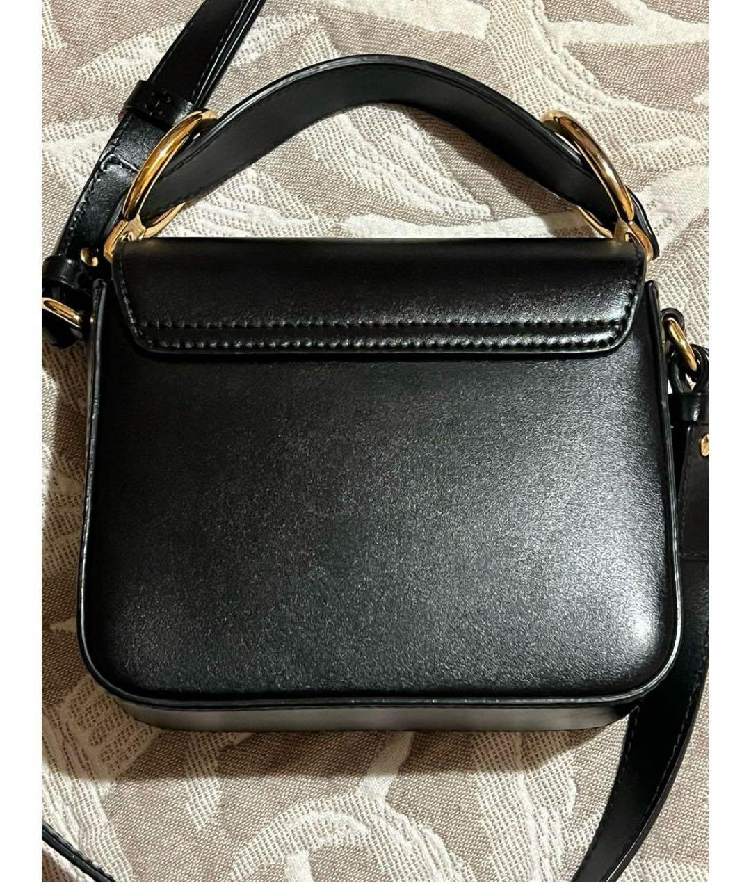 CHLOE Черная кожаная сумка тоут, фото 5