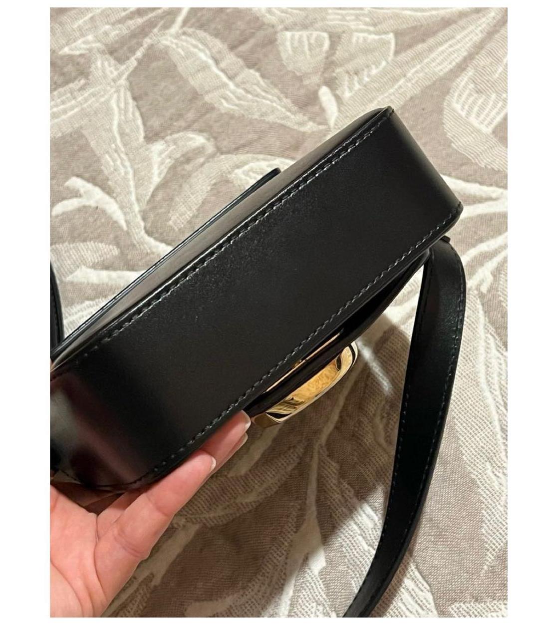 CHLOE Черная кожаная сумка тоут, фото 2