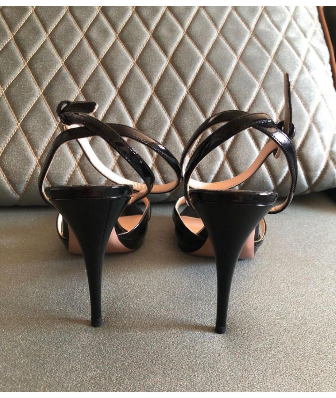 PRADA Мульти босоножки из лакированной кожи, фото 4