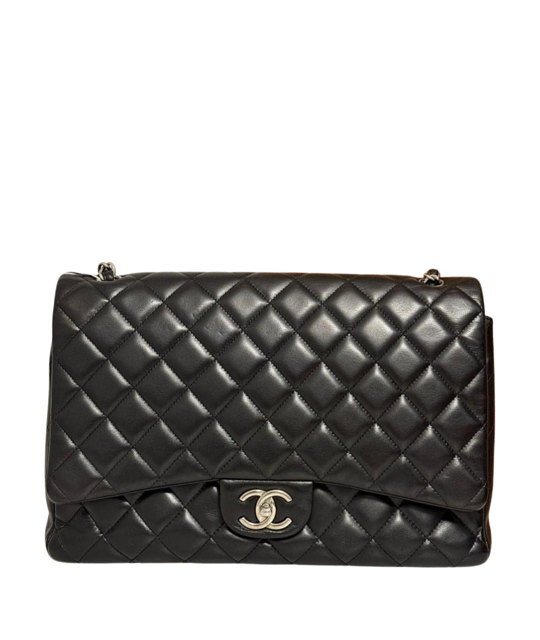 CHANEL Черная кожаная сумка через плечо, фото 1