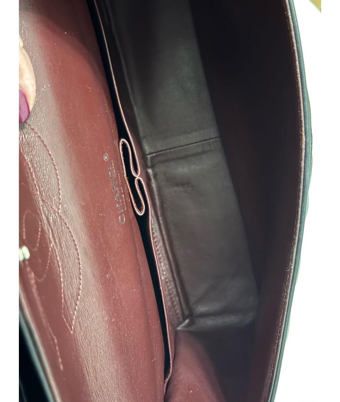 CHANEL Черная кожаная сумка через плечо, фото 8