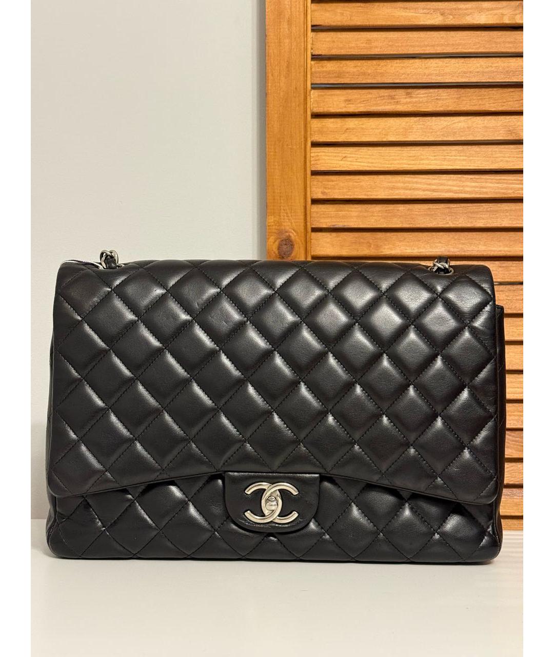 CHANEL Черная кожаная сумка через плечо, фото 9
