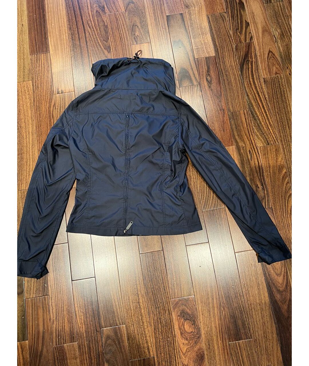 ASPESI Темно-синяя полиэстеровая куртка, фото 2