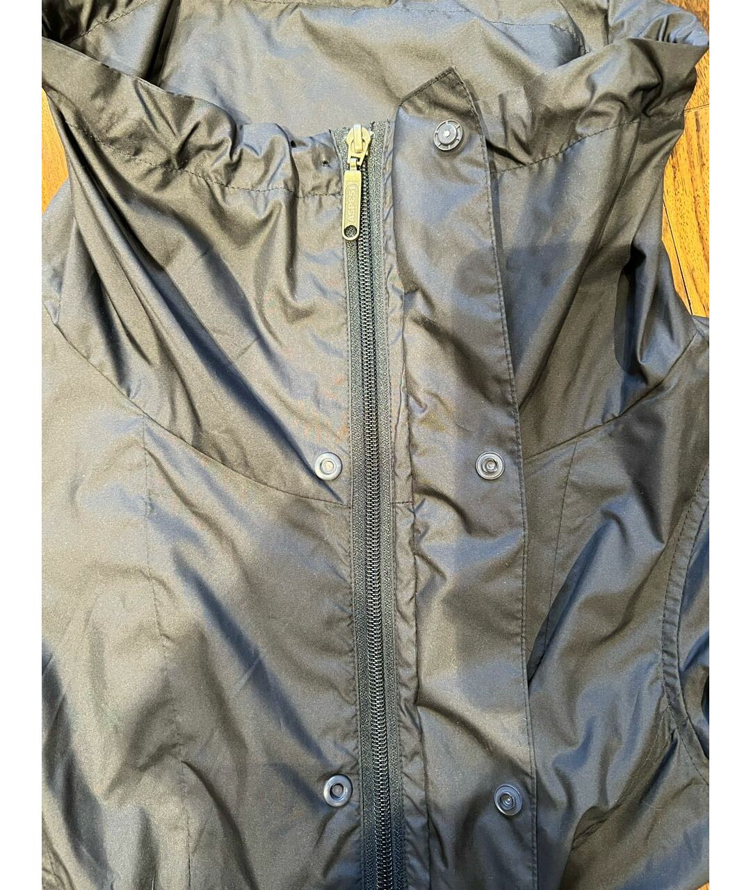 ASPESI Темно-синяя полиэстеровая куртка, фото 3