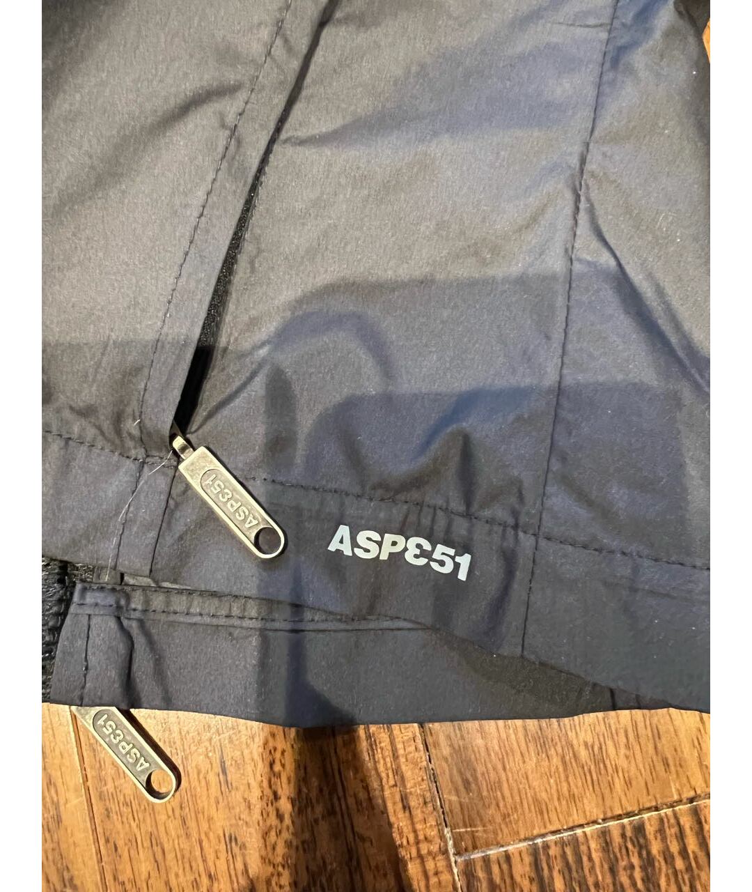 ASPESI Темно-синяя полиэстеровая куртка, фото 5