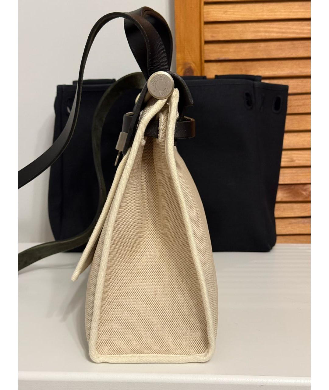 HERMES Черная кожаная сумка через плечо, фото 3