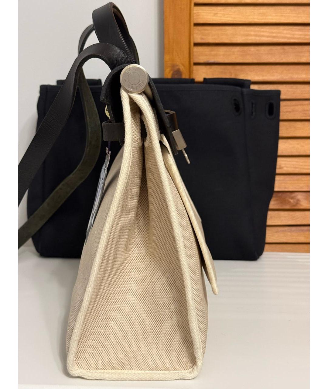 HERMES Черная кожаная сумка через плечо, фото 4