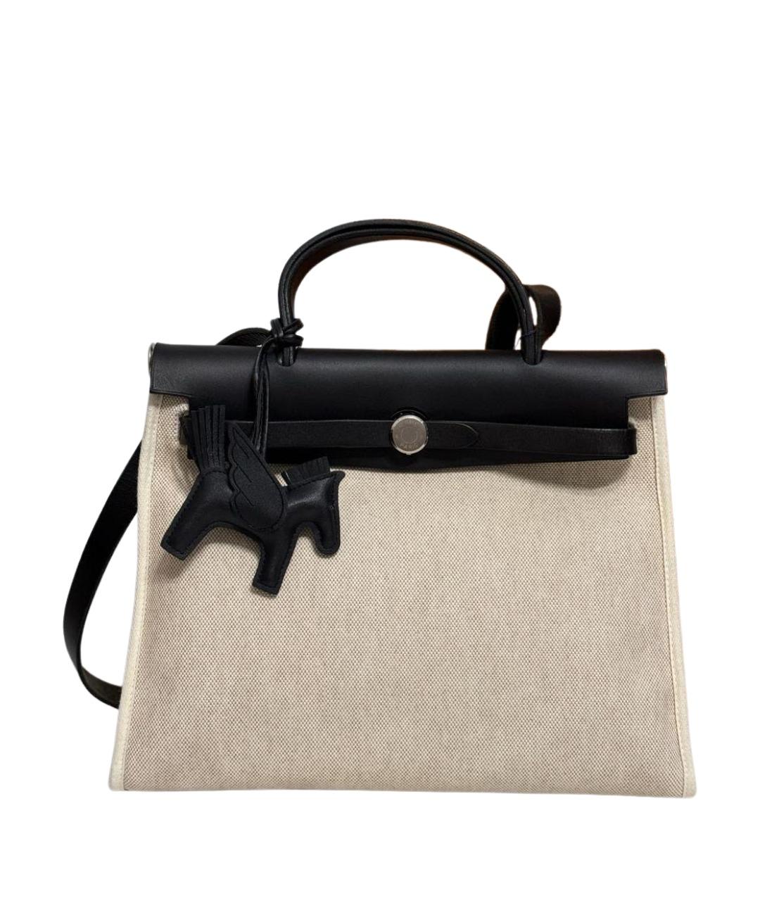 HERMES Черная кожаная сумка через плечо, фото 1