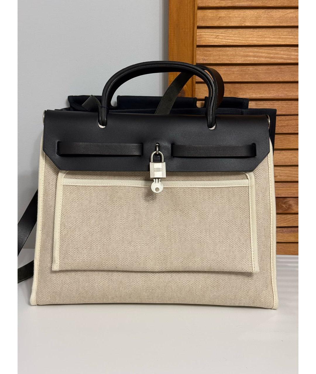 HERMES Черная кожаная сумка через плечо, фото 2